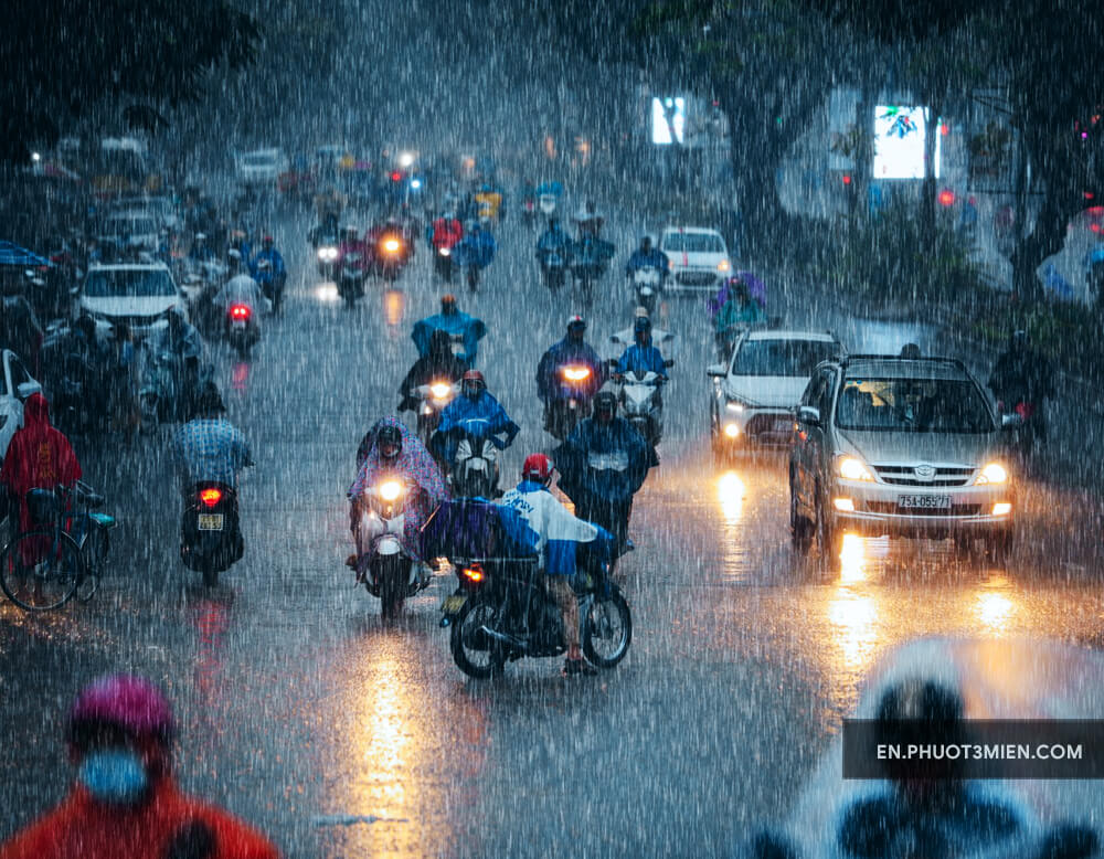 rainy season in Hue